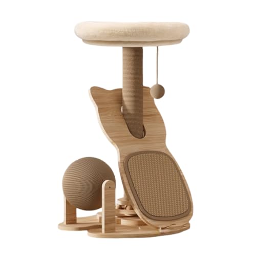 新品　キャットタワー　突っ張り　突っ張りタイプ　ブラウン　猫用品 ねこぞく ブーレ 突っ張り棒タイプ キャットタワー Y-3 245cm